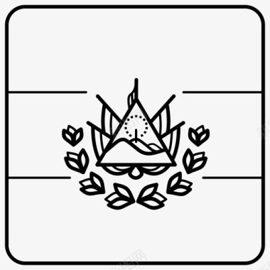 萨尔瓦多国旗盾徽纹章图标