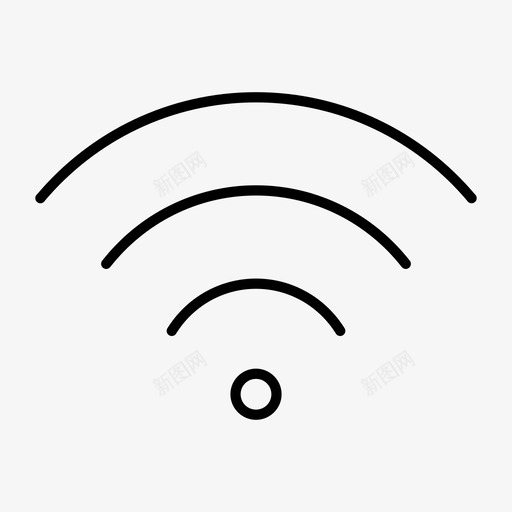 wifi信号连接无线svg_新图网 https://ixintu.com 信号 连接 无线 基本