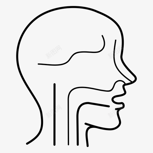 呼吸系统解剖结构呼吸svg_新图网 https://ixintu.com 呼吸系统 解剖 结构 呼吸 食道 鼻腔 咽喉