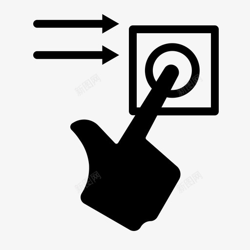向右滑动手势指向svg_新图网 https://ixintu.com 向右 滑动 手势 指向 触摸 智能 手机 手指 图示
