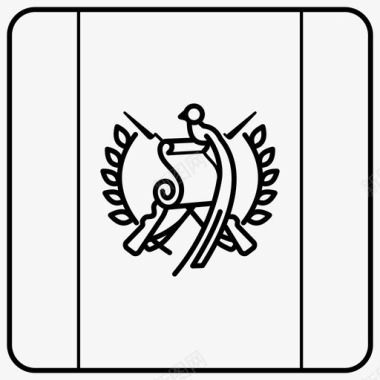 危地马拉国旗盾徽纹章图标