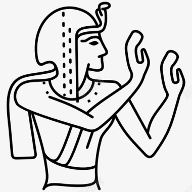 古埃及法老拉美西斯墓国王谷图标