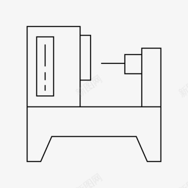 cnc设备工厂图标