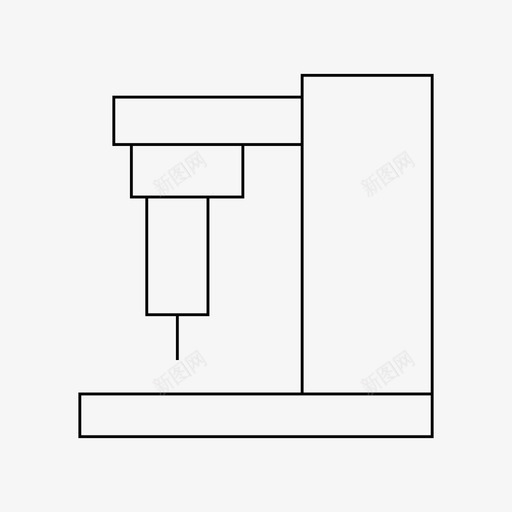 cnc设备工厂svg_新图网 https://ixintu.com 机器 设备 工厂 机器制 制造 制造机 细线