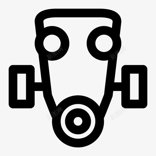 呼吸器空气面罩化学面罩svg_新图网 https://ixintu.com 面罩 呼吸器 空气 化学 防毒面具