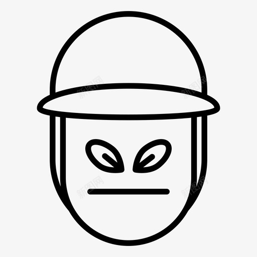 男孩帽子表情符号svg_新图网 https://ixintu.com 男孩 表情 符号 帽子 疯子
