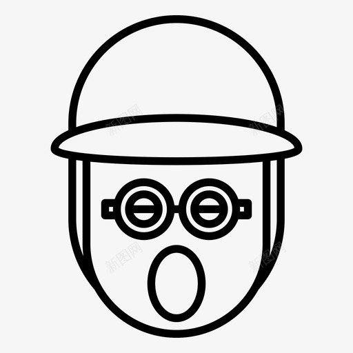 眩晕男孩帽子svg_新图网 https://ixintu.com 男孩 表情 眩晕 帽子