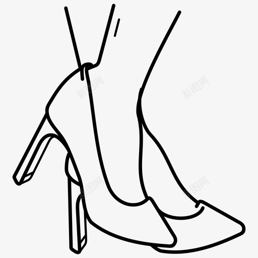 试穿经典鞋高跟鞋svg_新图网 https://ixintu.com 试穿 经典 高跟鞋 尺码 婚鞋
