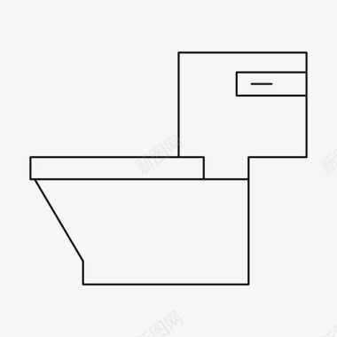卫生间冲水器盥洗室图标