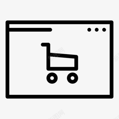 网上购物浏览器商业图标