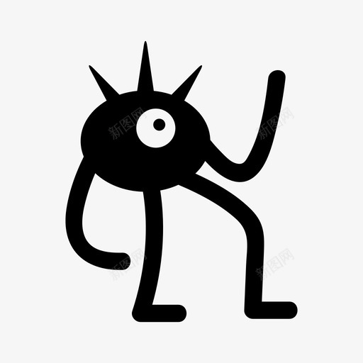 外星人卡通生物svg_新图网 https://ixintu.com 怪物 外星人 卡通 生物 恶魔 有趣 固体