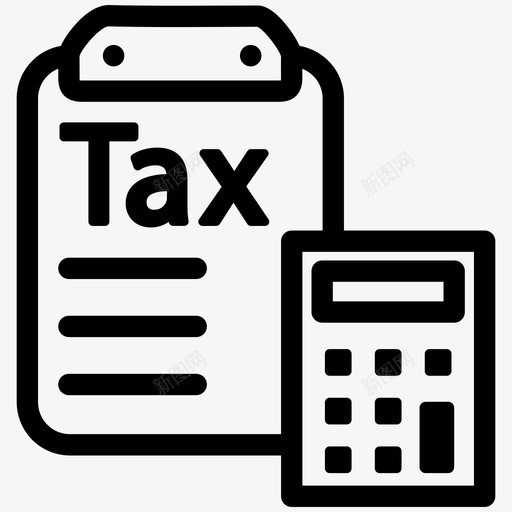 税务会计评估svg_新图网 https://ixintu.com 税务会计 评估 计算 剪贴板 业务 分析