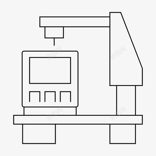 机器设备工厂svg_新图网 https://ixintu.com 机器 设备 工厂 工业 制造 制造机 细线