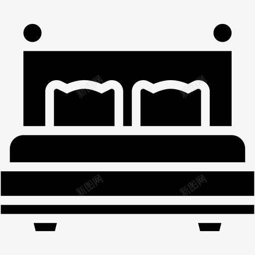 床房家具枕头svg_新图网 https://ixintu.com 床房 家具 枕头 睡眠 酒店 酒店服 服务