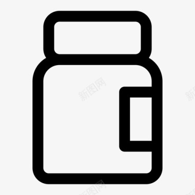 罐子瓶子罐头图标