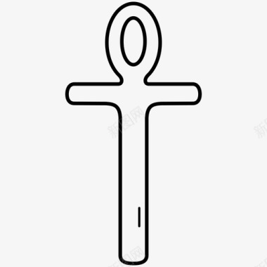 安克十字架埃及历史图标