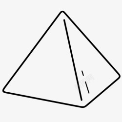 基础几何方金字塔基础教育高清图片