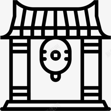 kaminarimon门建筑物地标图标
