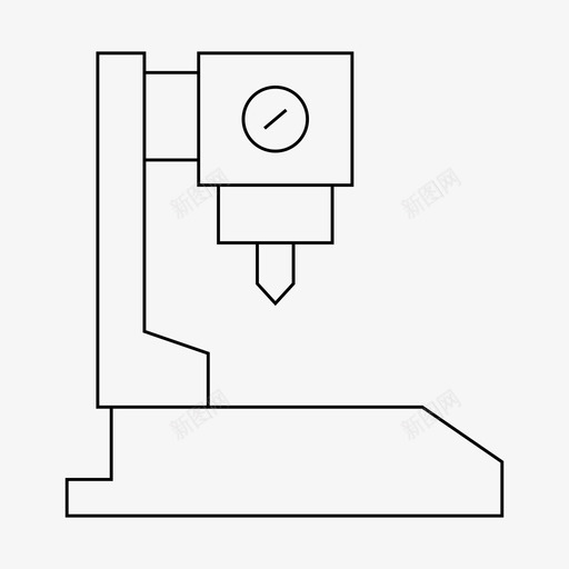 cnc设备工厂svg_新图网 https://ixintu.com 机器 设备 工厂 机器制 制造 制造机 细线