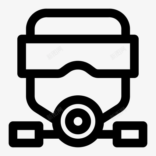 呼吸器面罩防毒面具svg_新图网 https://ixintu.com 呼吸器 面罩 防毒面具