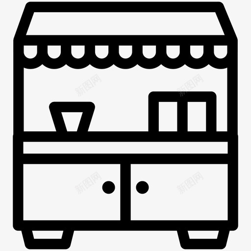 街头食品面条商店svg_新图网 https://ixintu.com 街头 食品 面条 商店 小贩 卡车 司机