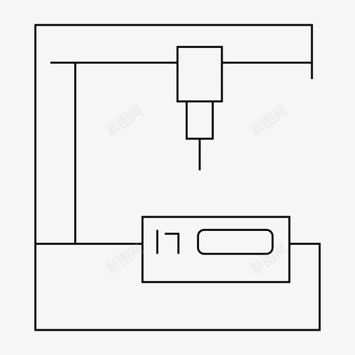 数控设备工厂svg_新图网 https://ixintu.com 数控设备 工厂 工业 机床 细线机