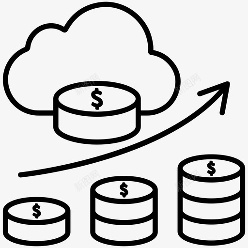 收入流货币增长svg_新图网 https://ixintu.com 收入 入流 货币 增长 被动