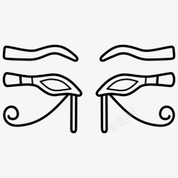 眼健康荷鲁斯之眼古埃及人健康高清图片