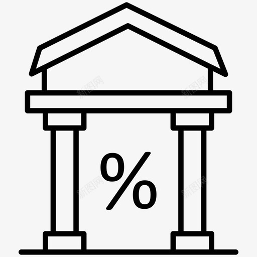 利率银行货币svg_新图网 https://ixintu.com 利率 银行 货币 百分比 被动 收入