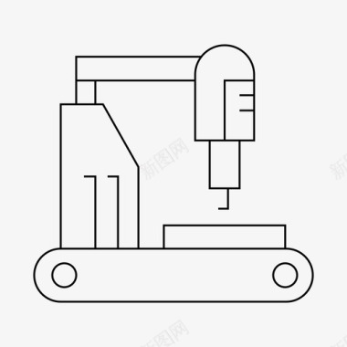 机器人自动化工业图标