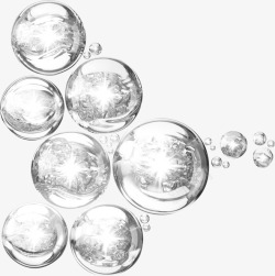 水分子水滴气泡科学器皿原液药妆化妆品护肤品化学分子素材
