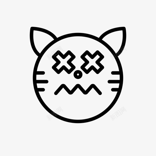 老虎瞎子猫svg_新图网 https://ixintu.com 老虎 表情 符号 瞎子