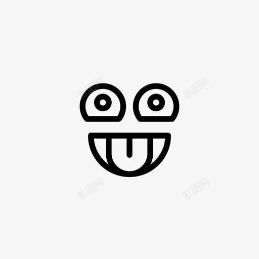 笑脸惊奇表情符号svg_新图网 https://ixintu.com 表情 符号 笑脸 惊奇 舌头