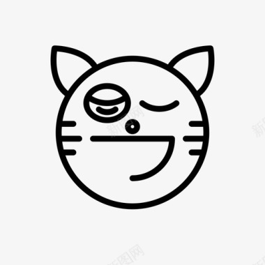 老虎可爱困倦图标