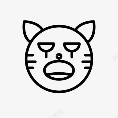 老虎猫哭图标