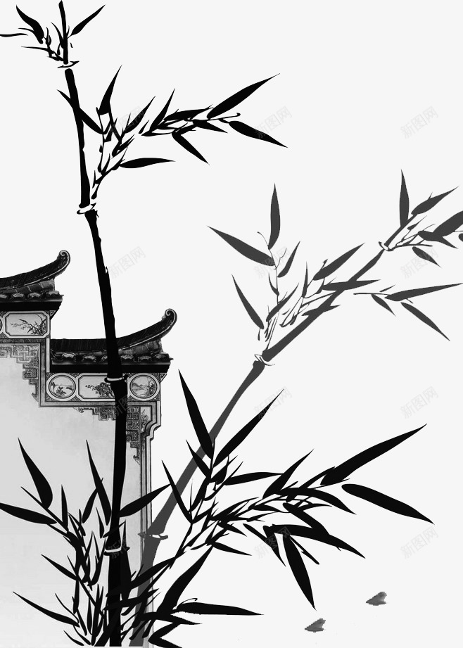 模板水墨竹子古典中国风竹子png免抠素材_新图网 https://ixintu.com 竹子 模板 水墨 古典 中国 国风
