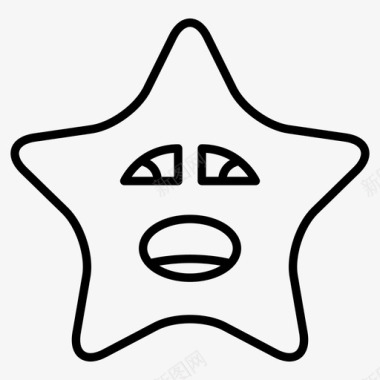 星星表情符号心情图标