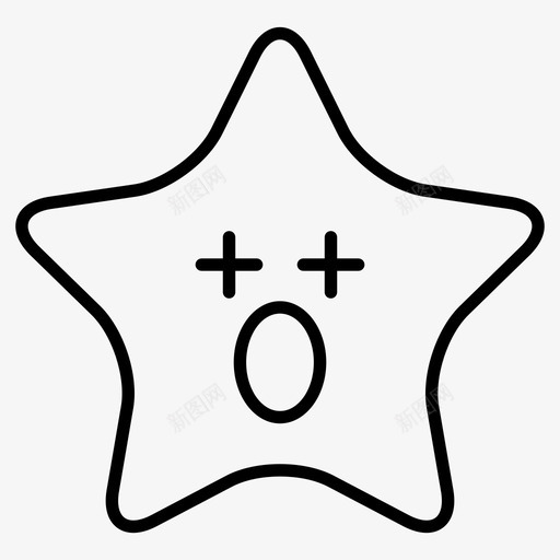 星星表情符号眨眼svg_新图网 https://ixintu.com 表情 符号 星星 眨眼 打哈欠