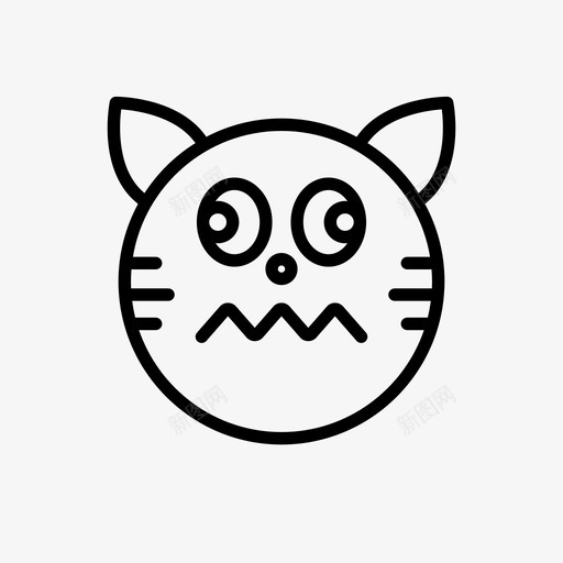 猫头晕表情符号svg_新图网 https://ixintu.com 表情 符号 老虎 头晕