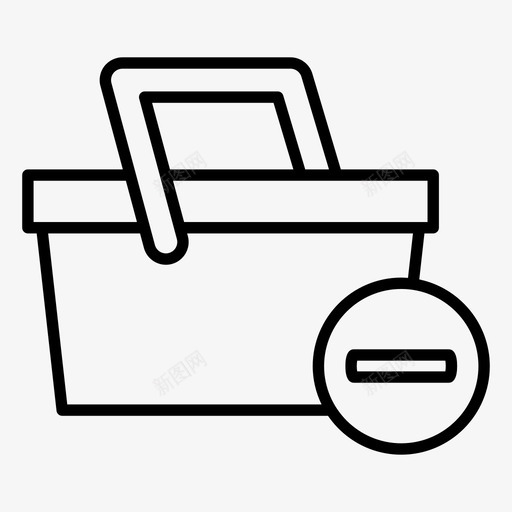篮子买搬走svg_新图网 https://ixintu.com 篮子 买买 搬走 购物 购物篮
