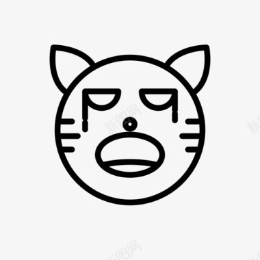 老虎猫哭图标