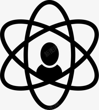 知识原子爱因斯坦图标