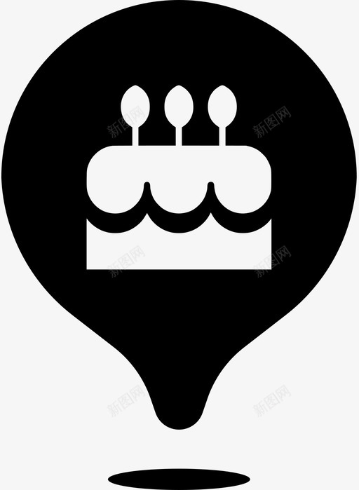 蛋糕甜点店生日蛋糕芝士蛋糕svg_新图网 https://ixintu.com 蛋糕 地图 甜点 位置 别针 生日蛋糕 芝士 纸杯 兴趣 图示 图标