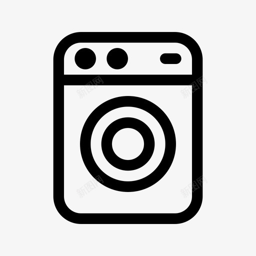 洗衣机家电电子svg_新图网 https://ixintu.com 洗衣机 家电 电子 家居 系列