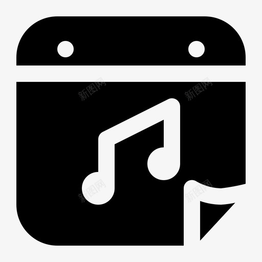 音乐日日程日历svg_新图网 https://ixintu.com 音乐 日历 日期 日日 日程 环境 环境日