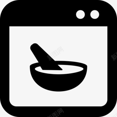 烹饪食谱网站配料在线订购食物图标