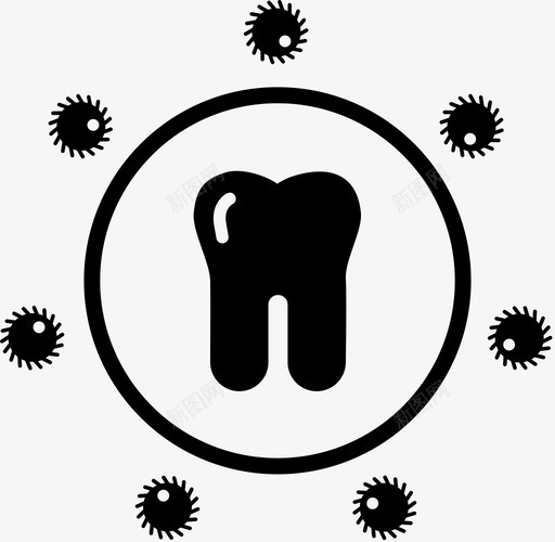口腔卫生细菌防护svg_新图网 https://ixintu.com 口腔 卫生 牙齿 细菌 防护 牙垢 牙医