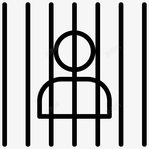 犯罪监狱法官svg_新图网 https://ixintu.com 司法 法律 犯罪 监狱 监狱法 法官 警察