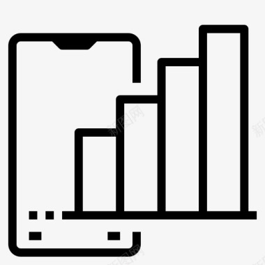 销售分析计算统计图标