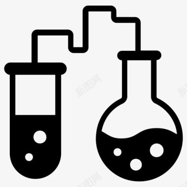 化学化学烧杯实验室仪器图标